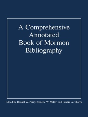 cover image of A Comprehensive Annotated Book of Mormon Bibliography